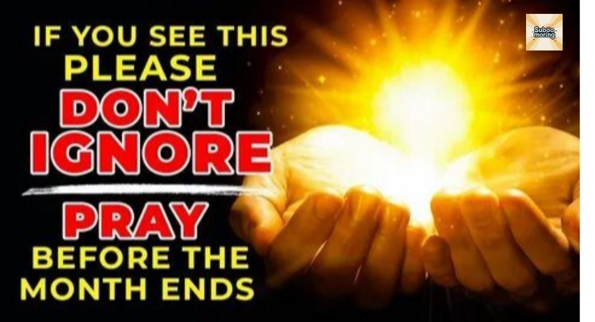 Prayer For End Of The Month